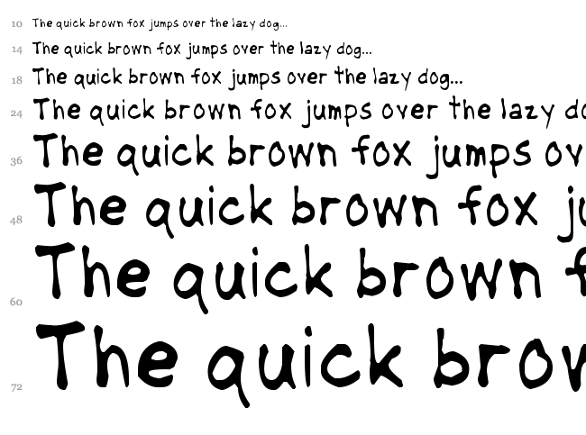 NipCen's Handwriting font waterfall
